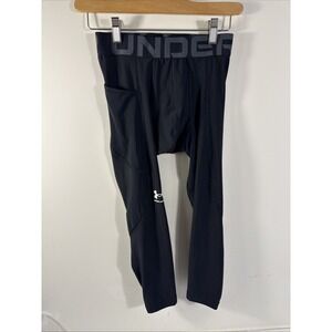 NWT Under Armour Heat Gear Men's Black 3/4 Compression Leggings Small